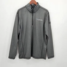 The North Face Tech 1/4 zip Pullover Men's Size XL Gray OxyFresh Logo Longsleeve