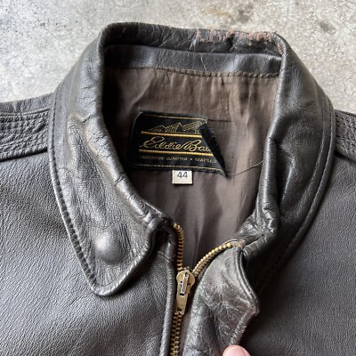 Vintage 70s 80s Eddie Bauer Leather A-2 Bomber Jacket Mens Vintage 70s 80s Eddie Bauer Leather A-2 Bomber Jacket Mens