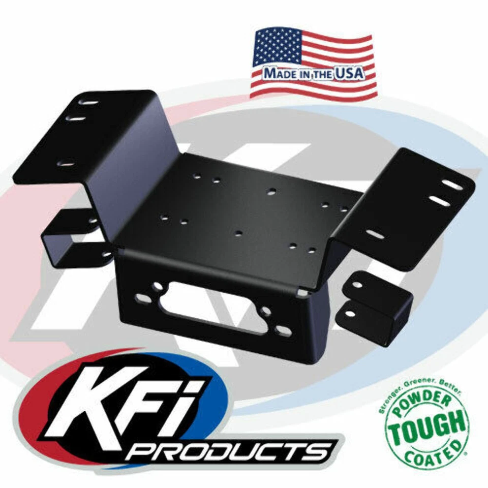 Combo de cabrestante y montaje KFI 4500 lb Honda Pioneer 700 700-4 2014-2023 Foto 2 de 2