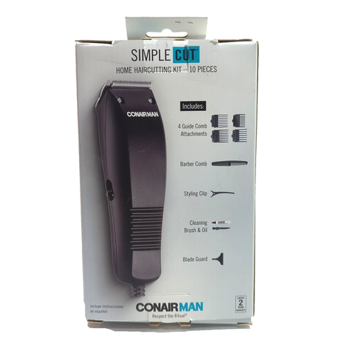 Conair Man Simple Cut Home Haircutting Kit, 10 Piece, HC93W - Picture 3 of 3