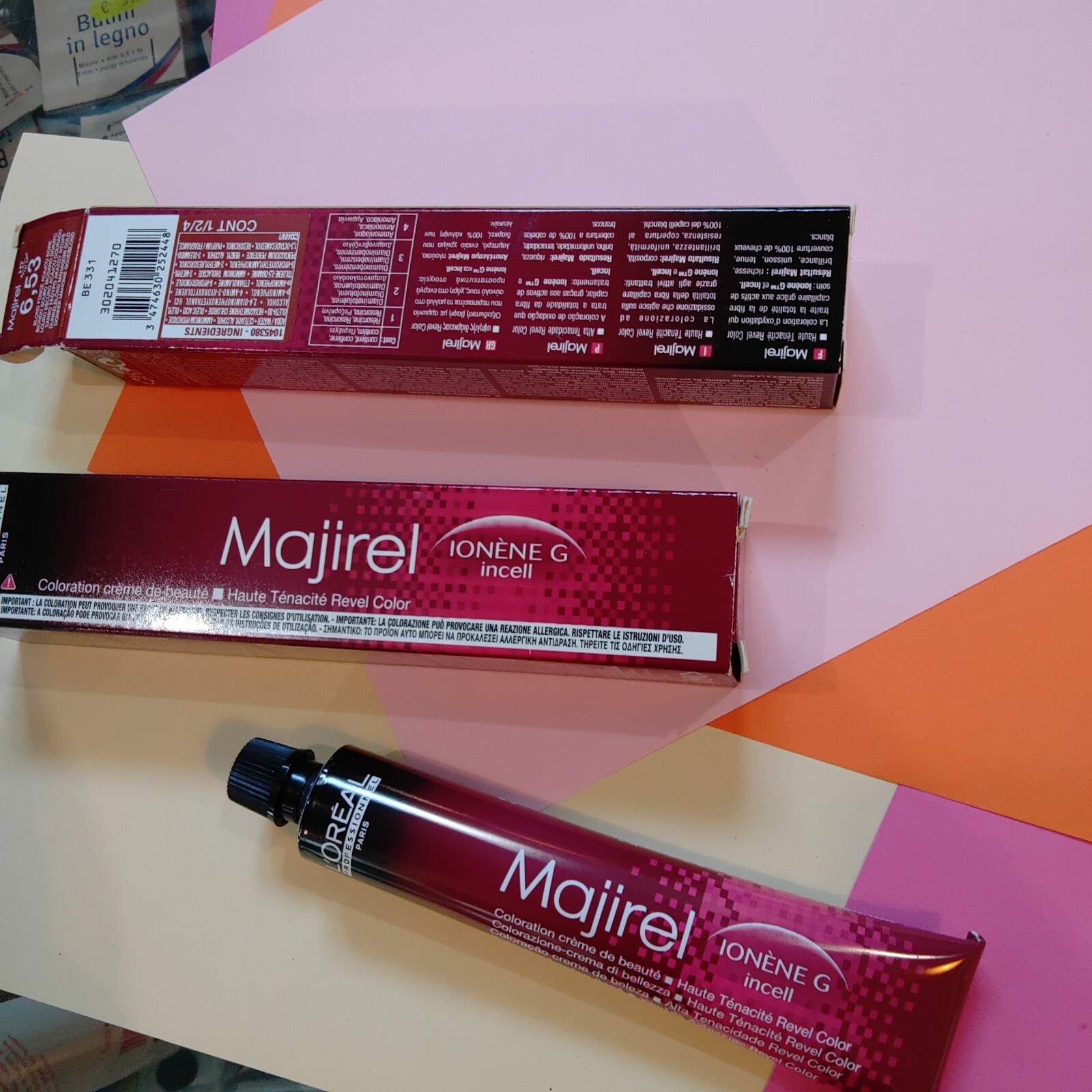 1 L'OREAL PROFESSIONNEL  MAJIREL 6,53 biondo scuro mogano dorato  50ml)