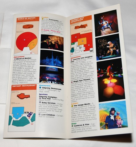 Libro guía central EPCOT 1985 nave espacial Earth Journey Into Imagination Living Seas - Imagen 11 de 24