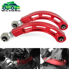 1 Pair Adjustable Rear Bearing Camber Arm Kit Red For Honda Accord 2018-2022