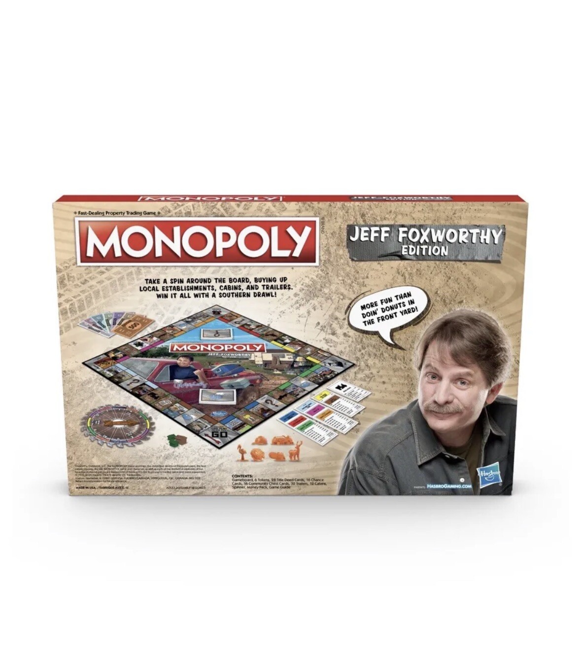 Hasbro Monopoly Jeff Foxworthy Edition Board Game Redneck Property