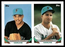 1993 Topps #599 Clemente Nunez / Daniel Robinson Florida Marlins Baseball Card