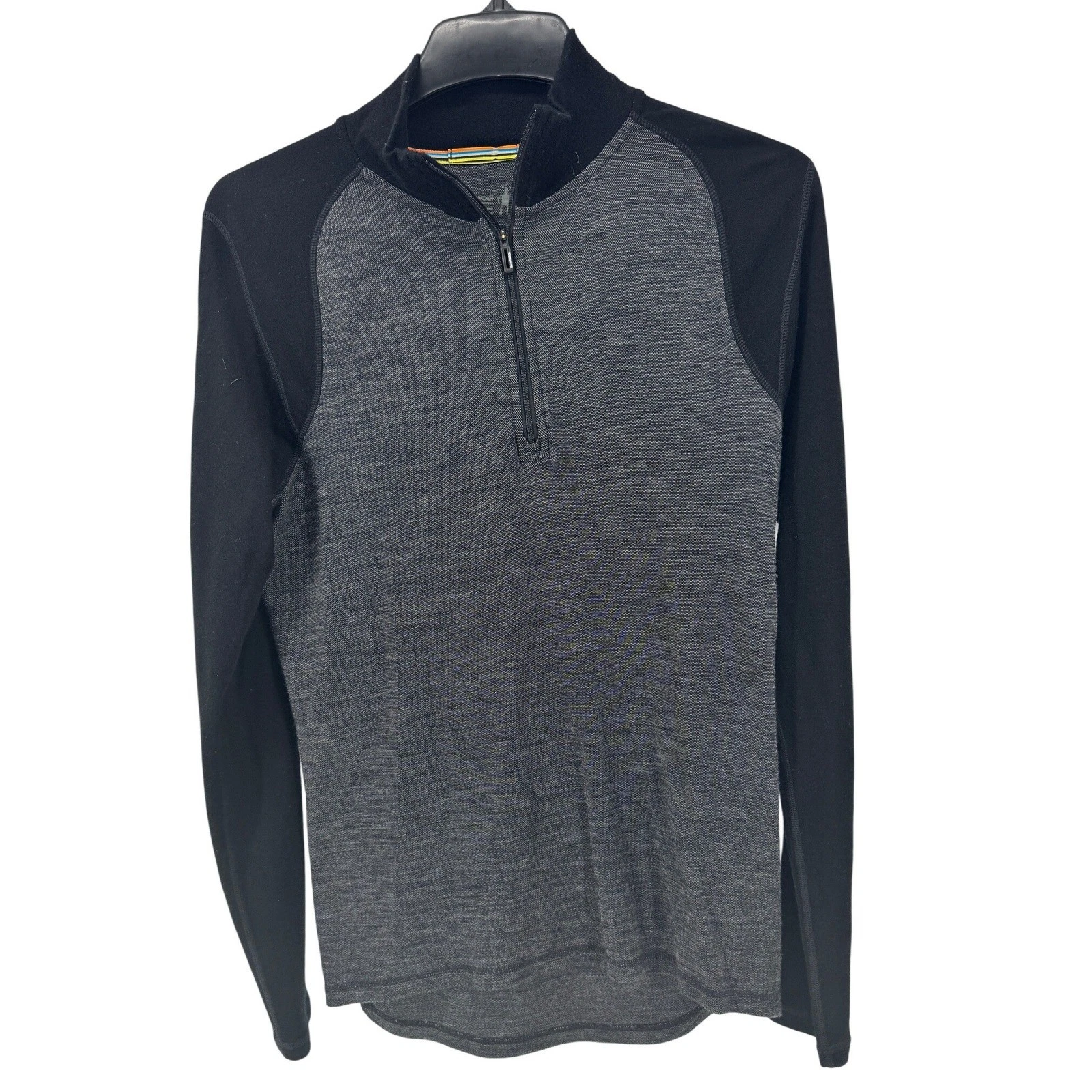 Smartwool 1/4 Zip Base Layer Medium Merino Wool Black Gray Mens Outdoors
Opens in a new window or ta