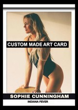 Sophie Cunningham Indiana Fever Custom Made ACEO Art Card Blank Back
