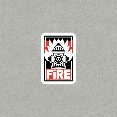 Fire Hydrant Safety Alert Vinyl Sticker Decal for Water Emergency ...