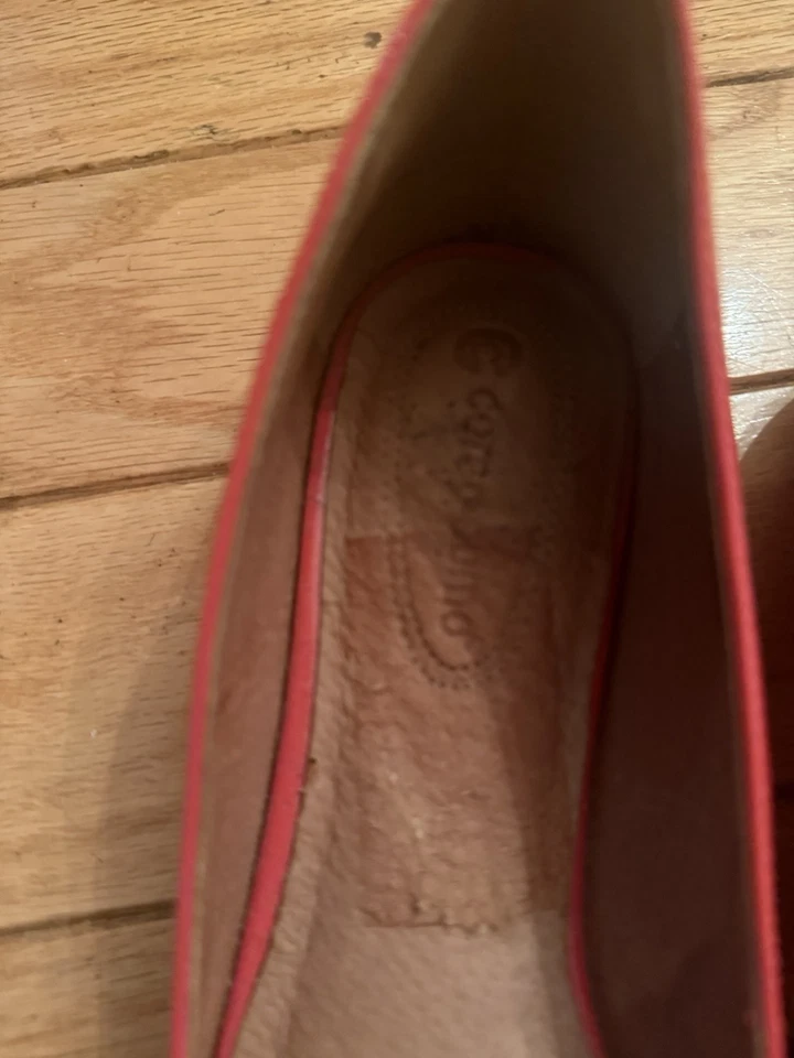 Corso Como Red Patent Leather Flats Women's Shoes Size 8.5 - Image 2 of 4