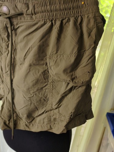 American Eagle Hiking Shorts Women's Medium Olive Green Nylon - Picture 4 of 9