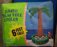 Jumbo Inflatable 6 Foot Palm Tree Cooler, Made By Kinrex Brand New