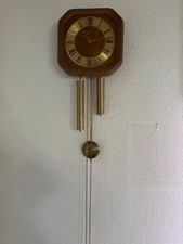 Mechanische Wanduhr / Regulator mit Kettenzug & Messinggewichten