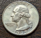 1939  Washington Quarter - CH BU
