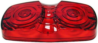 American Motorhome RV. Peterson 138-15 Double Bulls-Eye Light Lens Red