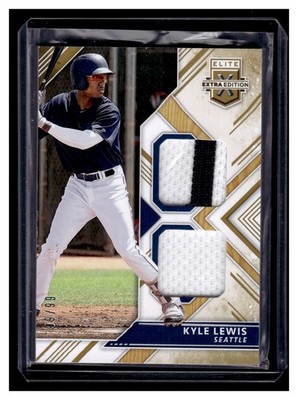 Lewis, Kyle - 2018 Donruss Elite Extra Edition - Dual Swatch - 99/99