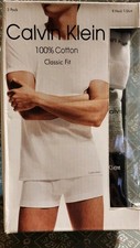 Calvin Klein Classic Fit Round Neck T Shirts 3pk Size S