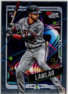 2024 Topps Chrome Baseball Jordan Lawlar No. 5 Arizona Diamondbacks