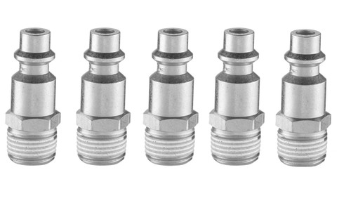 IRP 066251 1/4" Male NPT Industrial Teflon Coated Steel Coupler Plug (5)