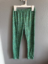 Girls Green Black St. Patrick  s Day Themed Size 9Y Skinny Ankle Pants Bottoms