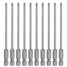 10pcs Magnetic Phillips Screwdriver Bit PH2 1/4" Hex Shank 100mm Long 3mm Rod