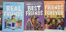 Shannon Hale Real Friends Graphic Novel Set Complete 1-3