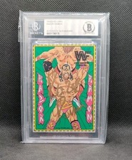 1994 Justoys WWF Bend Ems Razor Ramon Auto Signed BGS Wrestling Card