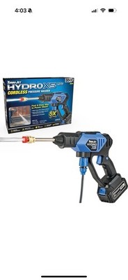 Hydro X5 Max Portable Cordless Pressure Washer (21V 5000Mah Battery), 6-In-1 Noz