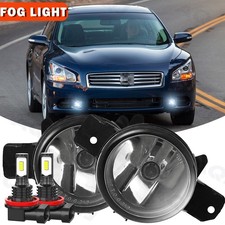Led Bumper White Fog Lights Lamps Pair Rightleft For Infiniti M35 2008-2010