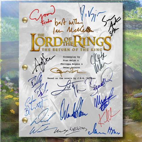 Lord of the Rings: The Return of the King Signed Autograph Script Reprints - Picture 4 of 11