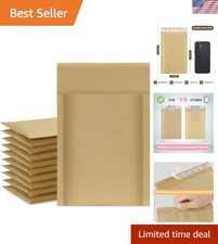 Natural Kraft Self-Sealing Bubble Mailers 4x8 for Secure Boutique Shipping Needs