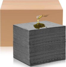 Hoolerry Oil Absorbent Pads 30 Pcs 9.8x13 | Dimpled Spill Mats for Garage/Home