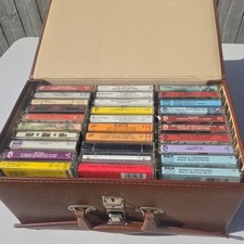 60 pcs,Classical Cassette Collection Mozart Beethoven Bach Brahms in Brown Case