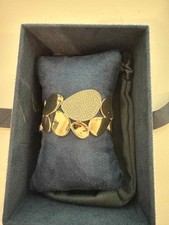 APM Monaco Statement Galet Bangle - Soleil | Brand New 18K Yellow Gold | Size S