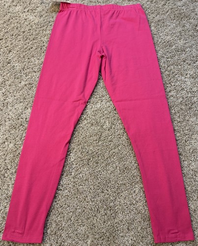 OSHKOSH B'GOSH Big Girls Solid Bright Pink Leggings NWT Size 14 Retails $18 - Picture 2 of 4