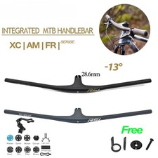 Manubrio abitacolo integrato in fibra di carbonio 70mm 80mm 90mm 750mm 13 gradi 