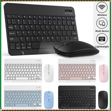 Ultra Slim Wireless Keyboard  Mouse Set Rechargeable For Mac Apple PC Computer