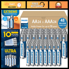 48-Count AA  AAA Ultra Alkaline Battery Combo Pack - Long-Lasting, Leak-Proof,