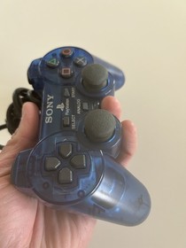 Sony PlayStation 2 PS2 Ocean Blue Clear Controller DualShock OEM SCPH-10010
