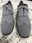 Cole Haan 2.Zerogrand Stitchlite Wingtip Oxford Men 10.5 Gray Knit Shoes C27565 — photo 2