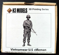 H3 Models HS 35098 - 1:35 Vietnam War US Rifleman (1 Fig) 3D Print