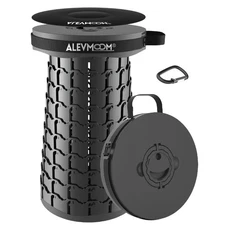 Upgraded 19.7"Portable Telescoping StoolXXL Collapsible with Cushion Capacity