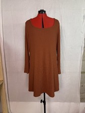 OLD NAVY Women's Long Sleeve Ribbed Knit Dress Size XL Polyester Blend EUC D231