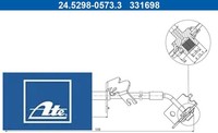ATE 24.5298-0573.3 Bremsschlauch FüR Hyundai FüR Kia