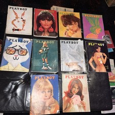 1966 -67 - 69 Magazine Lot Of 10 Complete With Centerfolds Vintage!