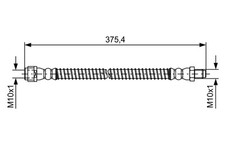 Flexible de frein Mercedes 500