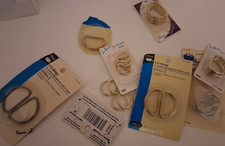 Metal D Ring 24 Pc Lot - Heavy Duty for Varied Sewing, Bags, Belts Various Siz