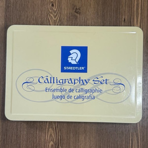 Staedtler Calligraphy Set in Metal Tin Case with Pens & Ink Cartridges