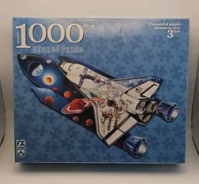 FX Schmid 1,000 Piece Puzzle NASA Space Shuttle Space Shaped NEW SEALED