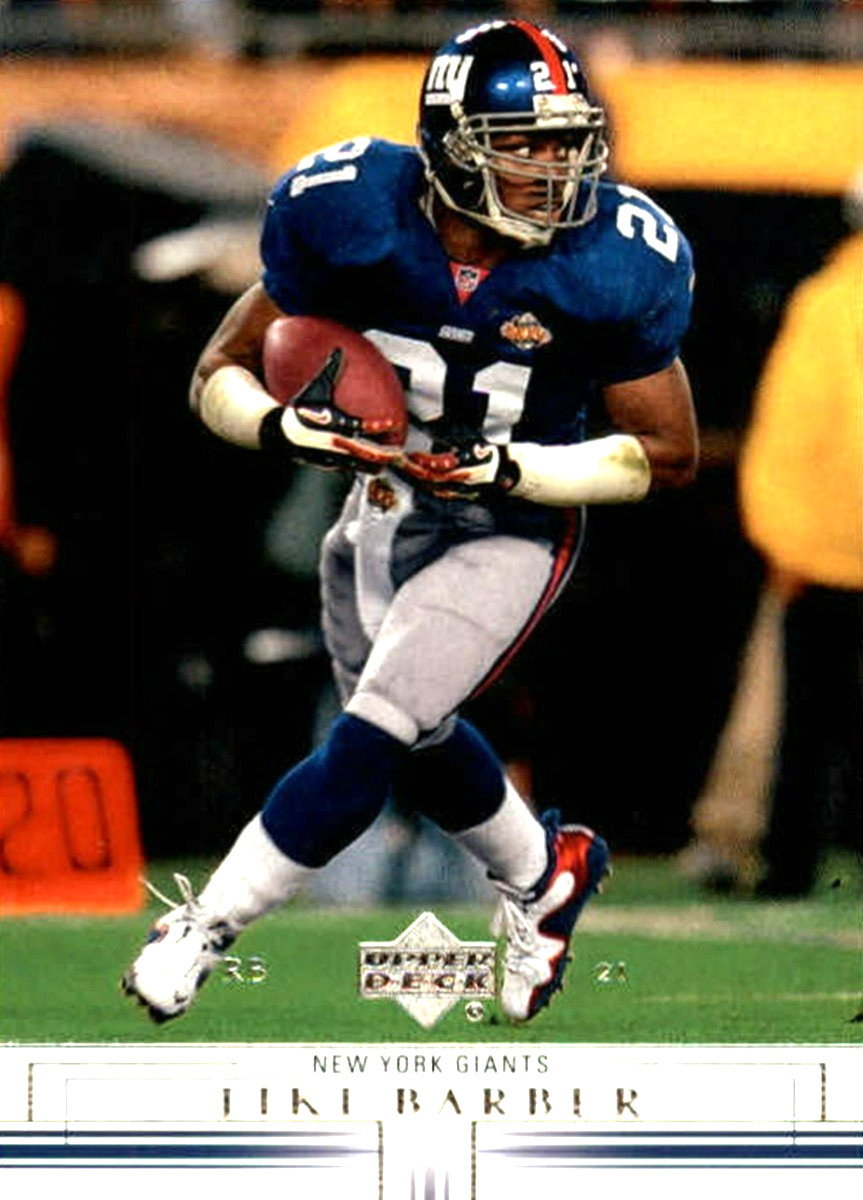 2001 Upper Deck #108 Tiki Barber New York Giants