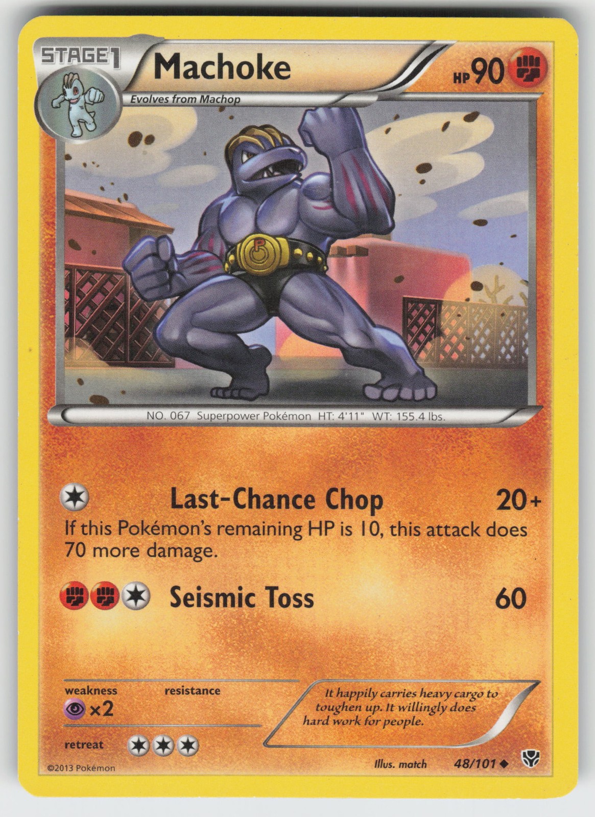 Machoke Plasma Blast 48/101 U MP Pokemon